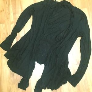 Papaya Black Cardigan with Pockets